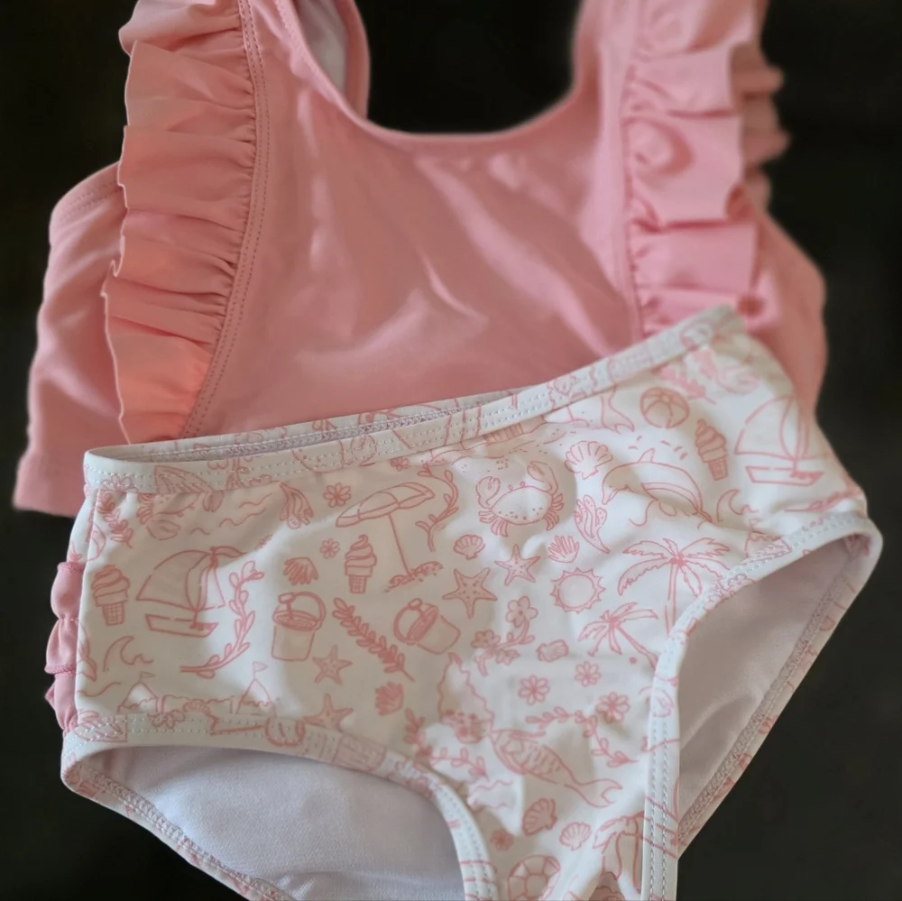 Pink Ruffle Butt Bikini Set - Picture 3 of 5